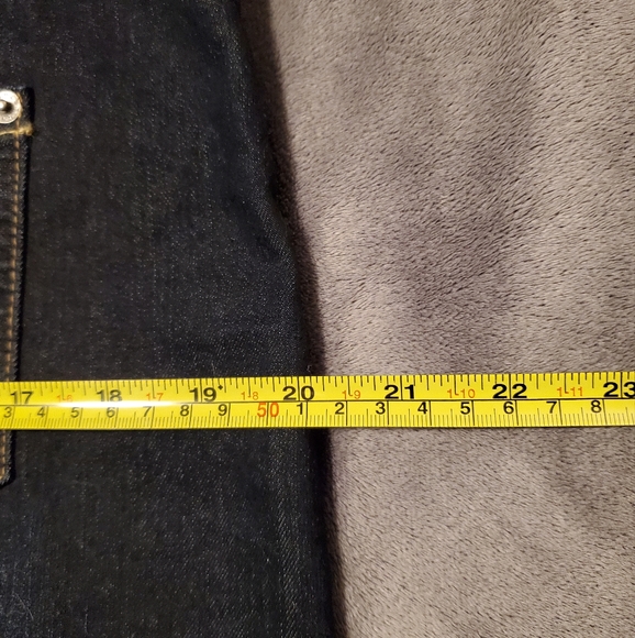 Ladies Dark Stretchy Denium skirt size 8 - Picture 7 of 11